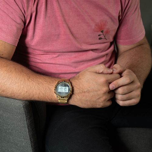 Relógio Masculino Digital Dourado