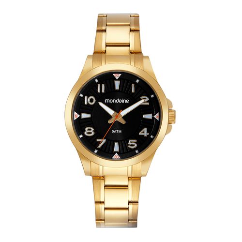 Relógio Masculino Casual Dourado