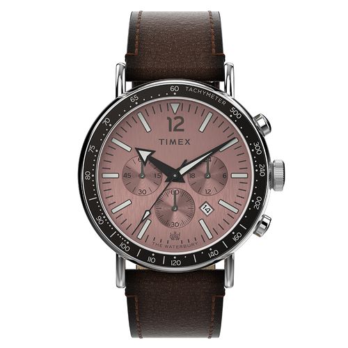 Relógio Cronógrafo Waterbury Standard Tachymeter Marrom