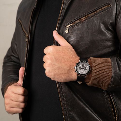 Relógio Cronógrafo Waterbury Standard Tachymeter Preto