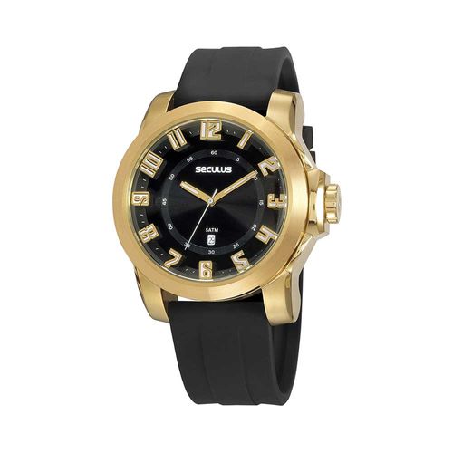 Relógio Masculino Casual 3D Silicone Preto