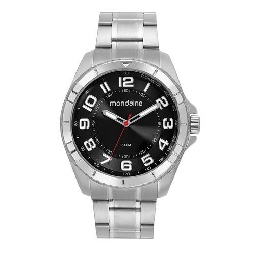 Relógio Masculino Casual Robusto Prata