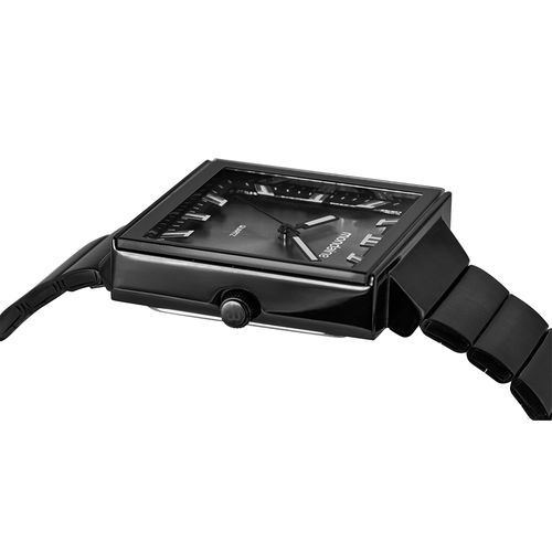 Relógio Masculino Quadrado Vintage Preto