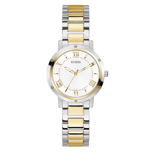 Relógio Guess Feminino Clássico Prata e Dourado
