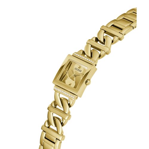 Relógio Guess Feminino Quadrado Corrente Dourado