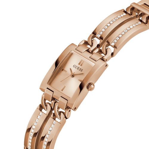 Relógio Guess Feminino Quadrado Bracelete Rosé