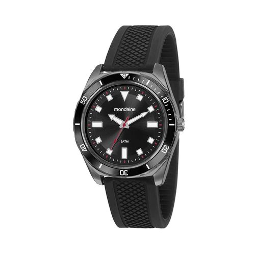 Kit Relógio Masculino Silicone Preto Com Pulseira Trançada