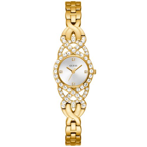 Relógio Guess Feminino Bracelete Cristais Dourado