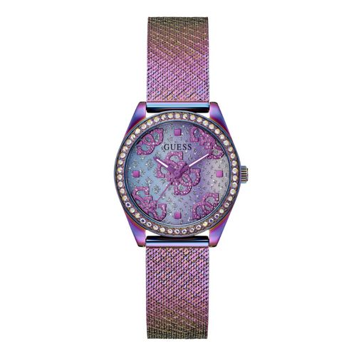 Relógio Guess Feminino Cristais Roxo