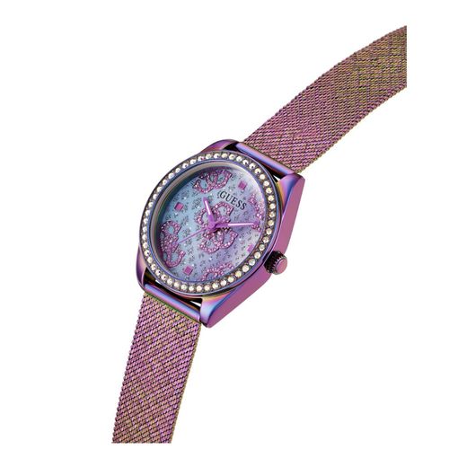 Relógio Guess Feminino Cristais Roxo