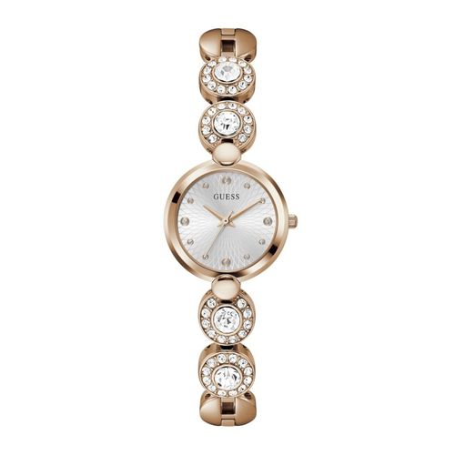 Relógio Guess Feminino Elos Cristais Rosé