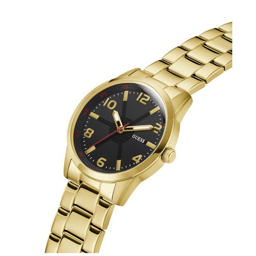 Relógio Guess Masculino Detalhe Pneu Dourado