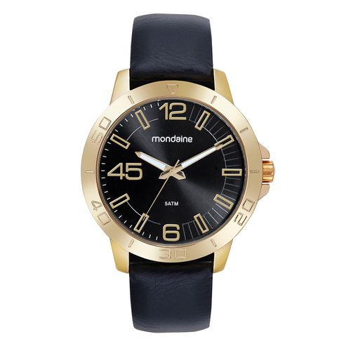 Relógio Masculino Clássico Dourado