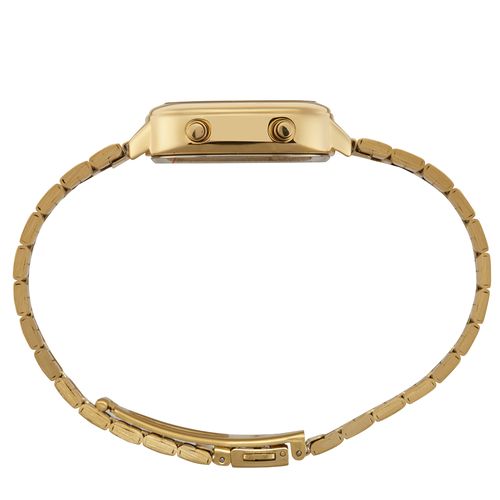 Relógio Feminino Quadrado Vintage Dourado