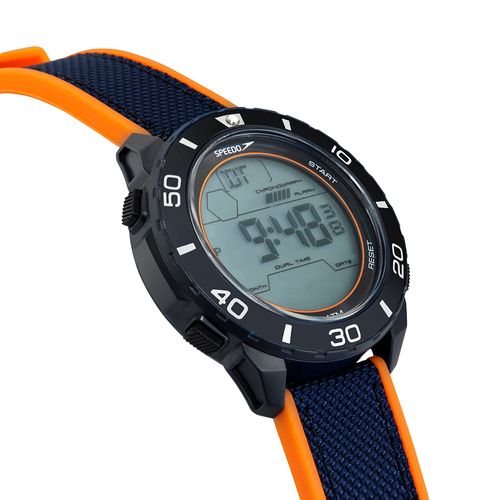 Relógio Speedo Digital Silicone Laranja e Preto