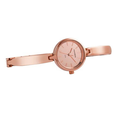 Relógio Feminino Bracelete Espelhado Rosé