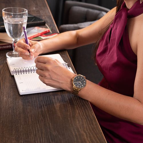 Relógio Feminino Casual Dourado