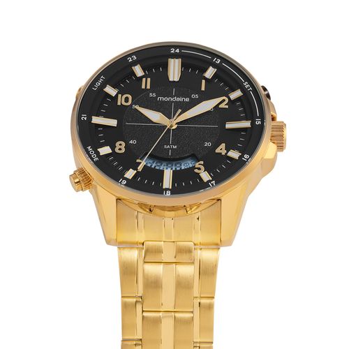 Relógio Masculino Anadigi Dourado