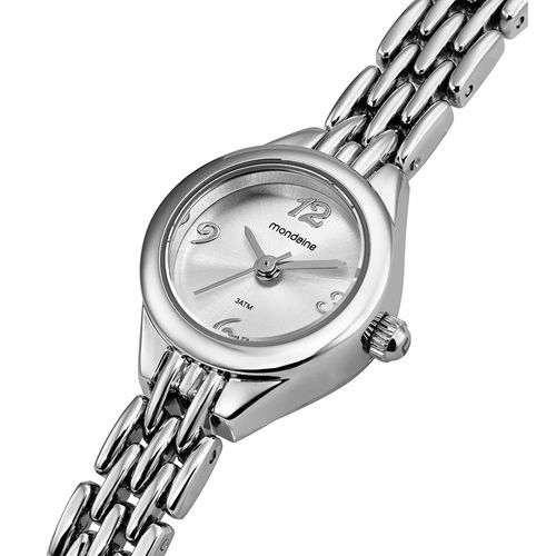Relógio Feminino Minimalista Prata