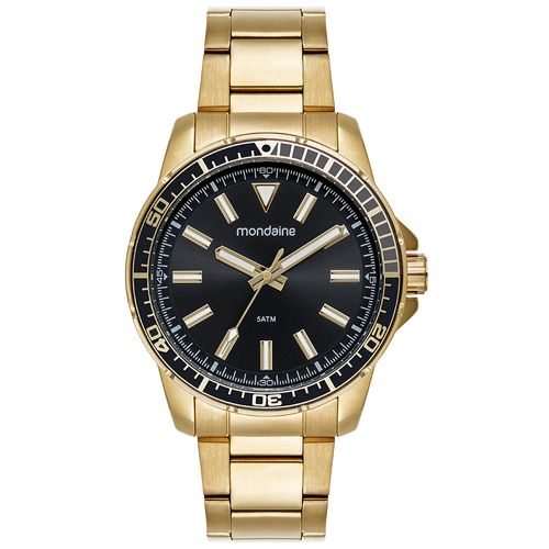 Relógio Masculino Casual Dourado