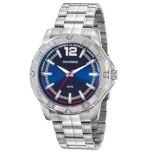 Relógio Masculino Casual Robusto Prata