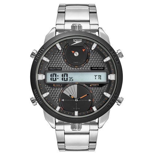 Relógio Masculino Speedo Anadigi Casual Prateado
