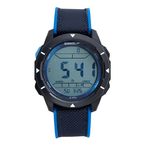 Relógio Masculino Speedo Pedômetro Azul Pulseira Silicone