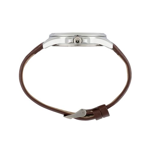 Relógio Masculino Prata e Marrom