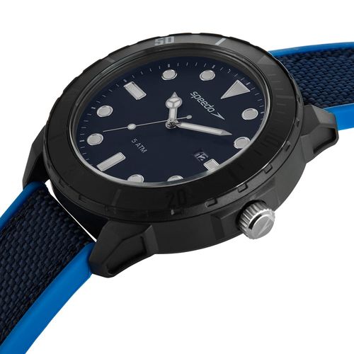 Relógio Masculino Speedo Azul Pulseira Silicone