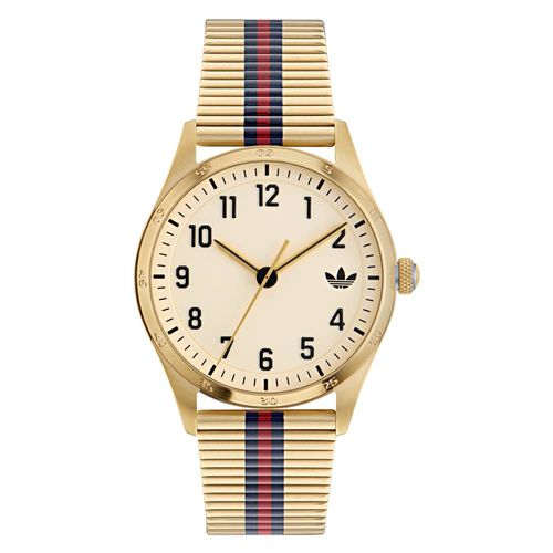 Relógio Adidas Unissex Analógico Dourado AOSY23530