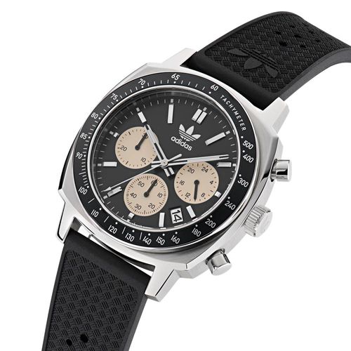 Relógio Adidas Unissex Cronógrafo Prata AOFH23505