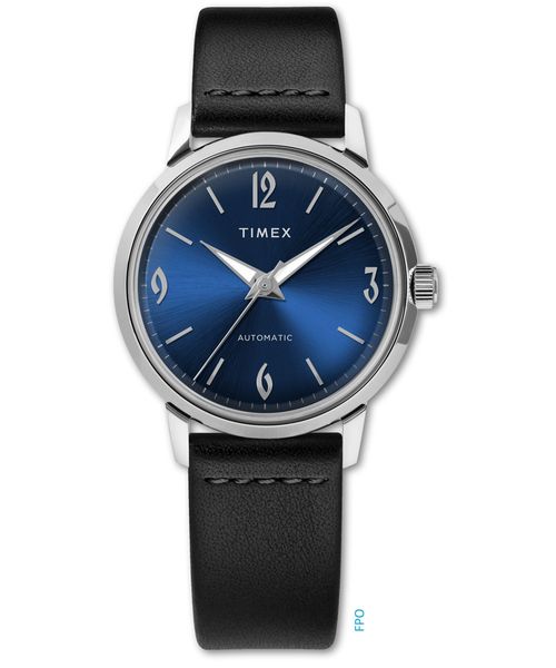 Relógio Marlin® Automático Couro Prata