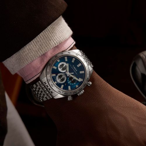 Relógio Cronógrafo Waterbury Aço Prata