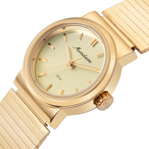 Relógio Feminino Dourado Pulseira Estilo Bracelete