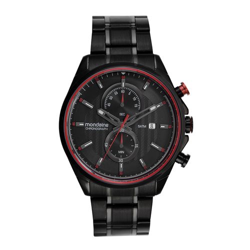 Relogio Masculino Mondaine Cronografo Preto