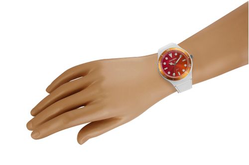 Relógio Feminino Silicone Branco Esportivo