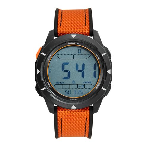 Relógio Masculino Speedo Pedômetro Laranja