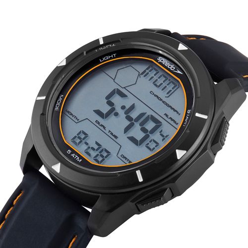 Relógio Masculino Speedo Anadigi Preto Silicone