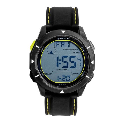 Relógio Masculino Speedo Preto Pulseira Silicone Anadigi