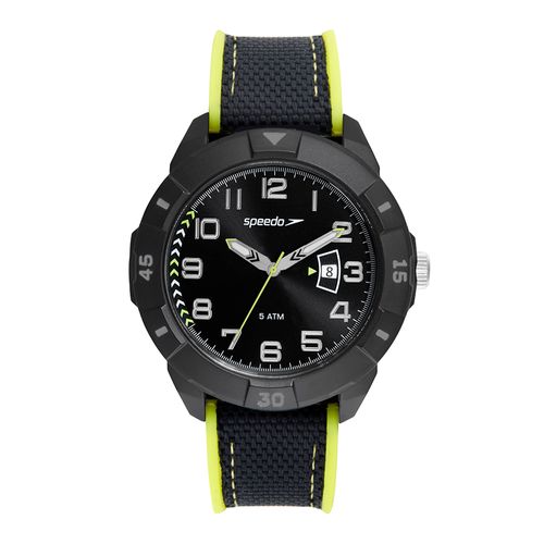 Relógio Masculino Speedo Dia da Semana Preto