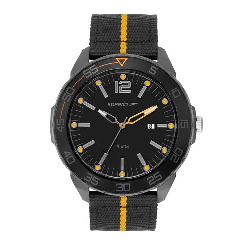 Relógio Masculino Speedo Preto e Dourado Clássico