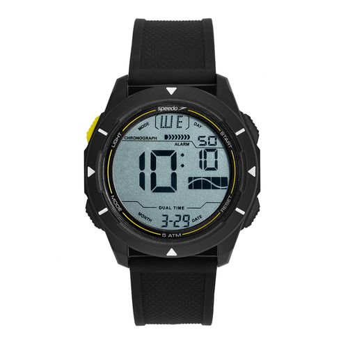 Relógio Masculino Speedo Anadigi Pulseira Silicone Preto