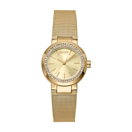 Relógio Feminino DKNY Dourado Donna Karan Cristais