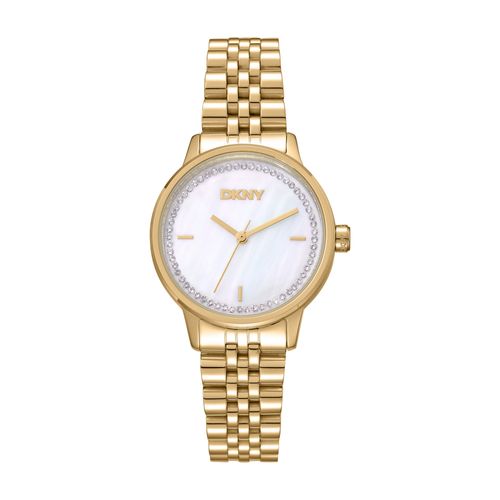 Relógio Feminino DKNY Soho Dourado Donna Karan Madrepérola