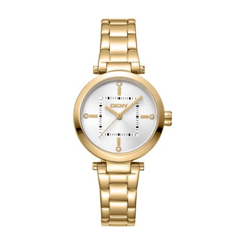 Relógio Feminino DKNY Crosswalk Donna Karan Dourado