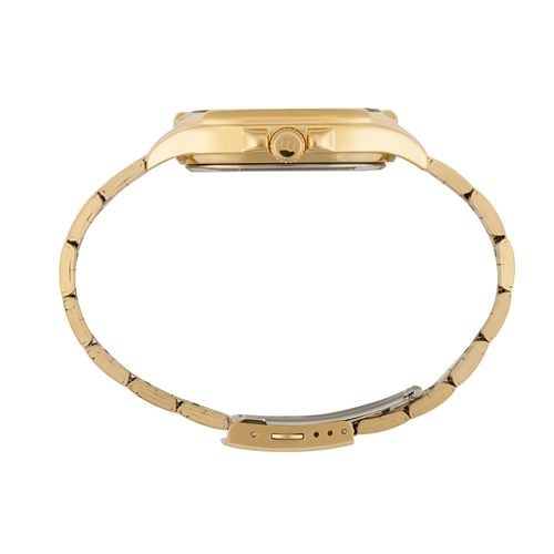 Relógio Masculino Mondaine Dourado Quadrado Calendário