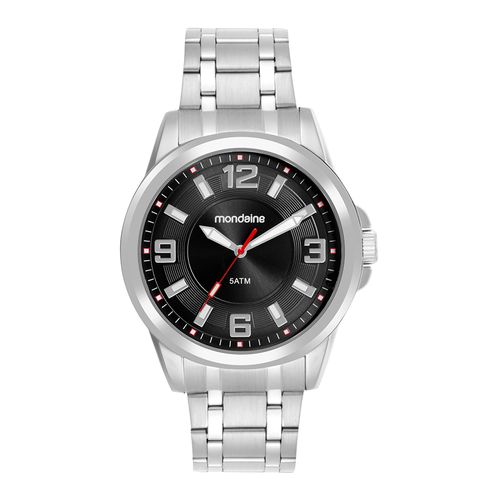 Relógio Masculino Mondaine  Prata Aço