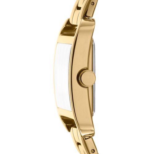 Relógio Feminino Quadrado DKNY City Midi Dourado Donna Karan