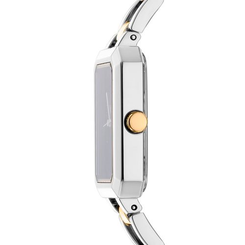 Relógio Feminino Quadrado DKNY Uptown Midi Bicolor Donna Karan