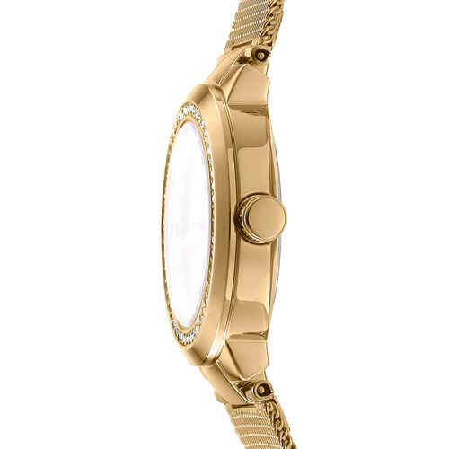 Relógio Feminino DKNY Dourado Donna Karan Cristais